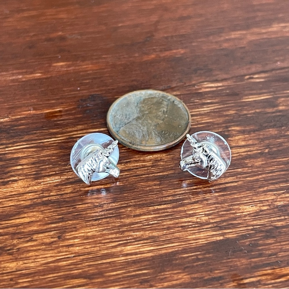 Unicorn | Silver Studs | Cute Earrings